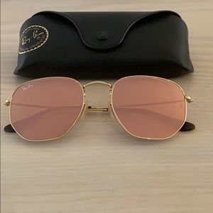 Ray Ban Hexagonal Copper Lens